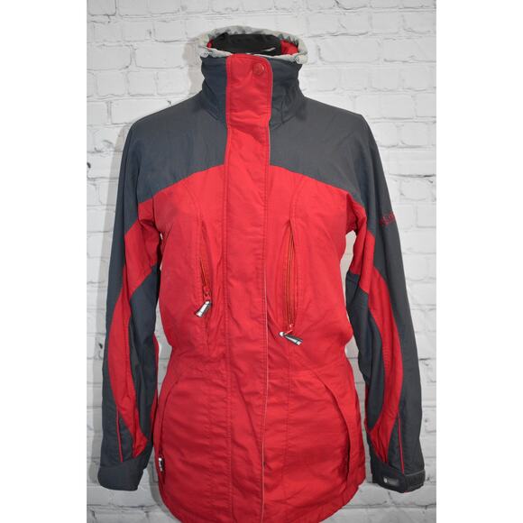 Columbia Ski Jacket Snowboarding Womens Size Small CORE Interchange Red Gray - Picture 1 of 12